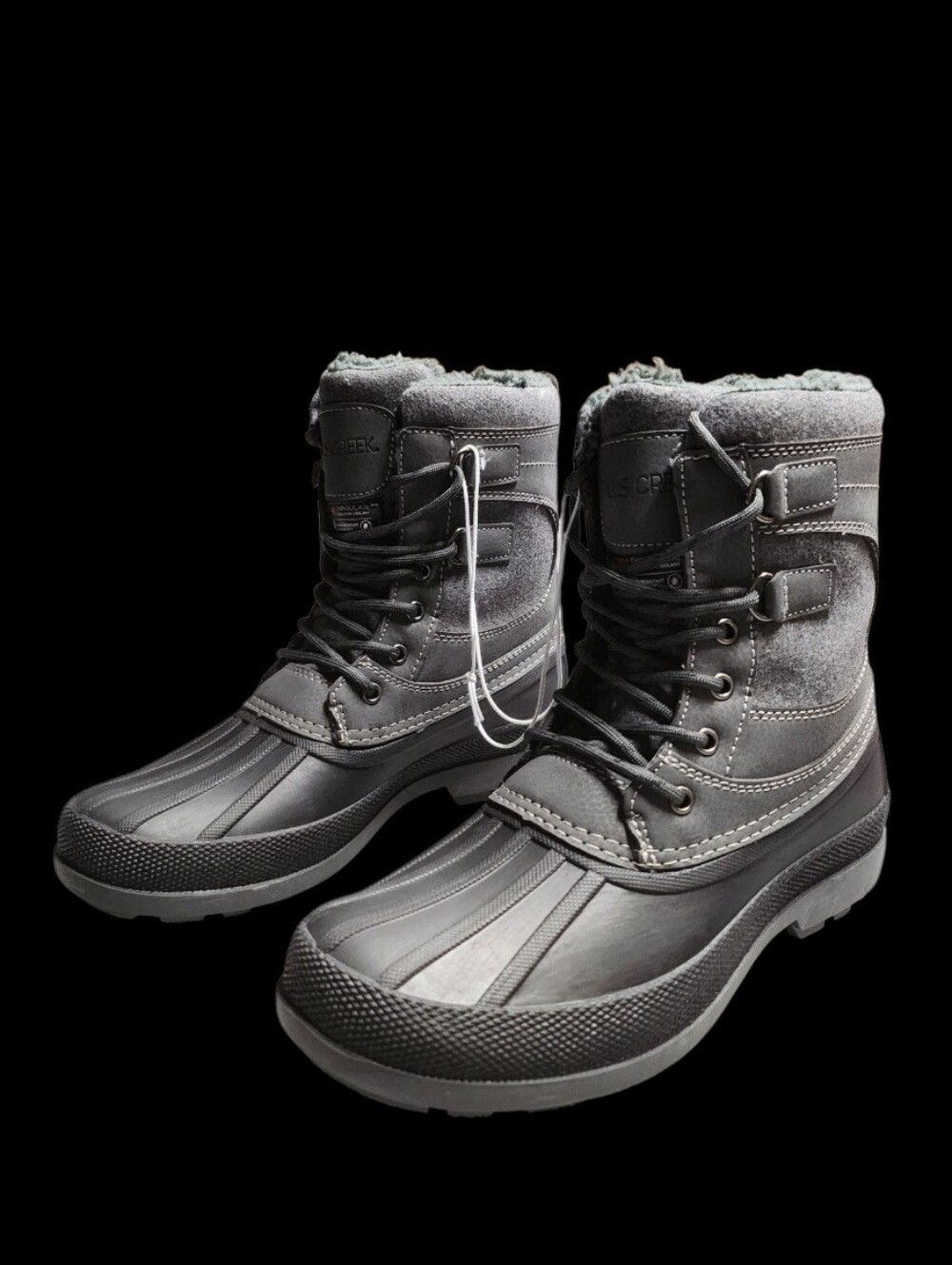 Falls Creek Men's Winter Duck Boots in Gray Size 9 New Without Box